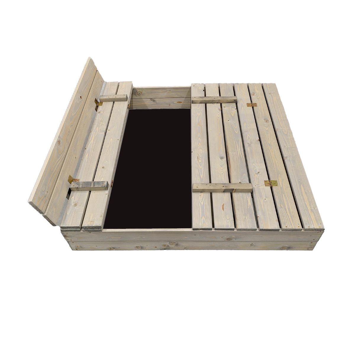 Smėlio dėžė Bonus Orbis, 120x120cm, su patiesalu, pilka Smėlio dėžė Bonus Orbis, 120x120cm, su patiesalu, pilka