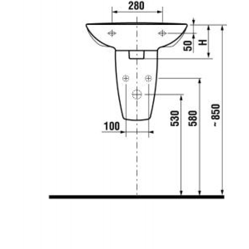 Praustuvas Jika MIO 65cm, 8107141001041 Praustuvas Jika MIO 65cm, 8107141001041