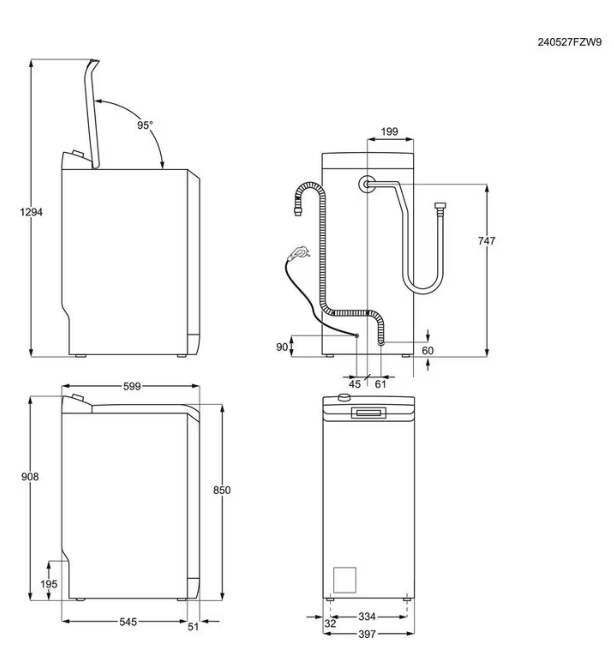 Skalbyklė ELECTROLUX EW6TN5061F Skalbyklė ELECTROLUX EW6TN5061F