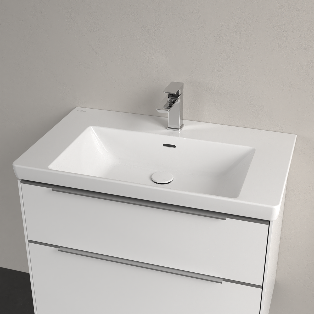 Praustuvas Villeroy & Boch SUBWAY 3.0, 800x470 mm, baltas CeramicPlus, 4A7080R1