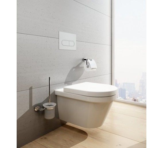 WC pakabinamas Chrome RimOff, baltas, X01651