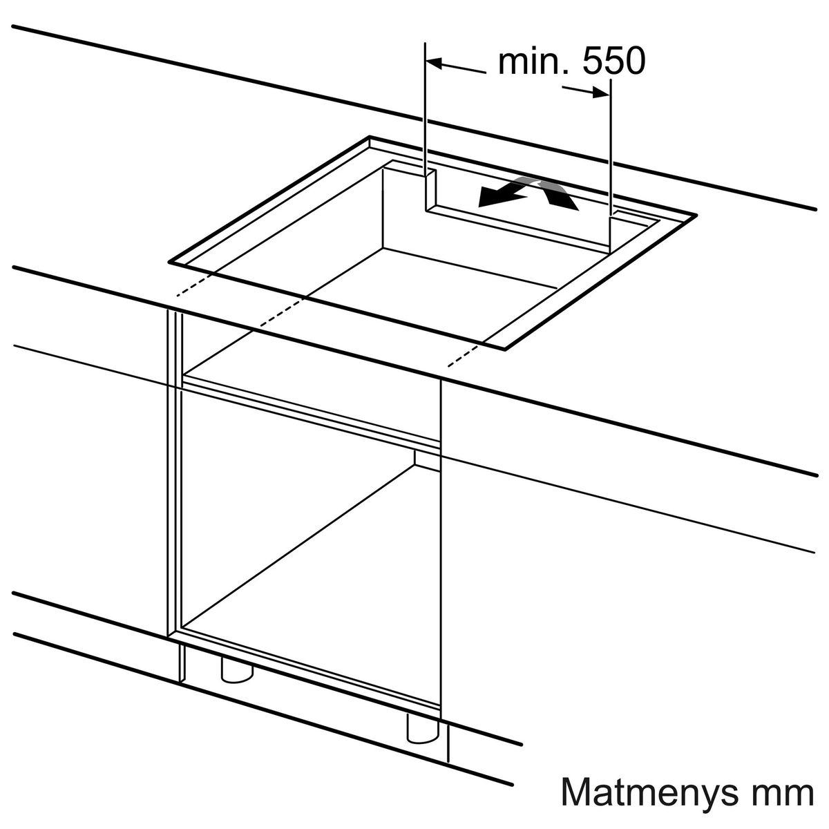 Įmontuojama indukcinė kaitlentė Neff T68PYY4C0
