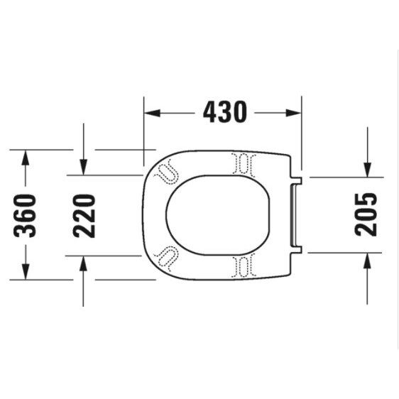 Unitazo dangtis Duravit D-Code su sėdyne, baltas, 0067310000