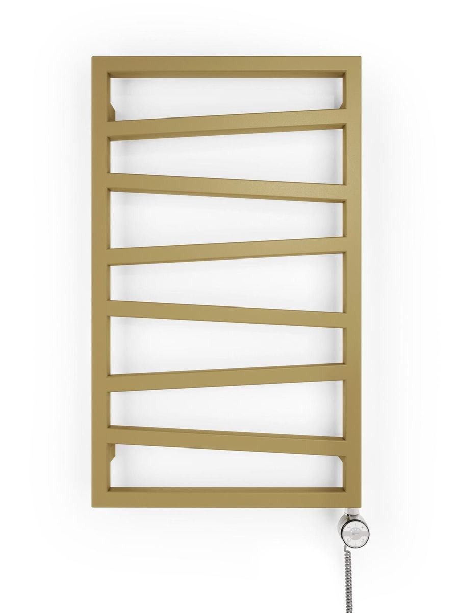 Elektrinis rankšluosčių džiovintuvas Terma ZigZag, anodic gold, 50 cm x 83.5 cm, 300 W, dešininis, pilnai paruoštas naudojimui Elektrinis rankšluosčių džiovintuvas Terma ZigZag, anodic gold, 50 cm x 83.5 cm, 300 W, dešininis, pilnai paruoštas naudojimui