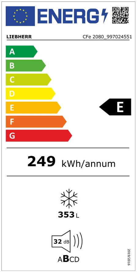 Šaldiklis LIEBHERR CFe 2080