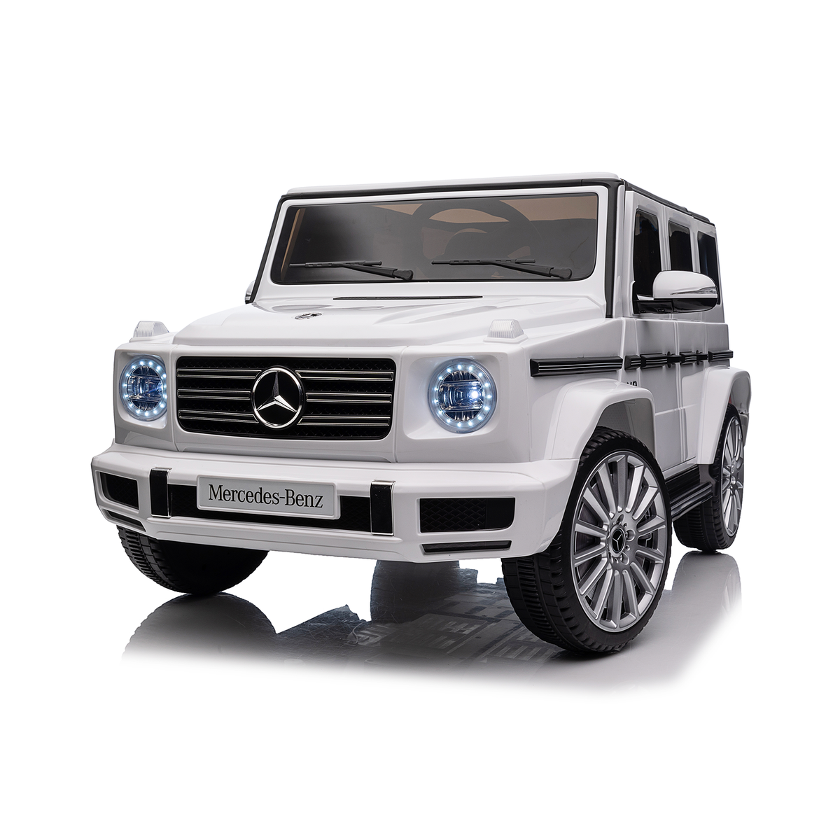 Vaikiškas elektromobilis HATIS "Mercedes G500", baltas Vaikiškas elektromobilis HATIS "Mercedes G500", baltas