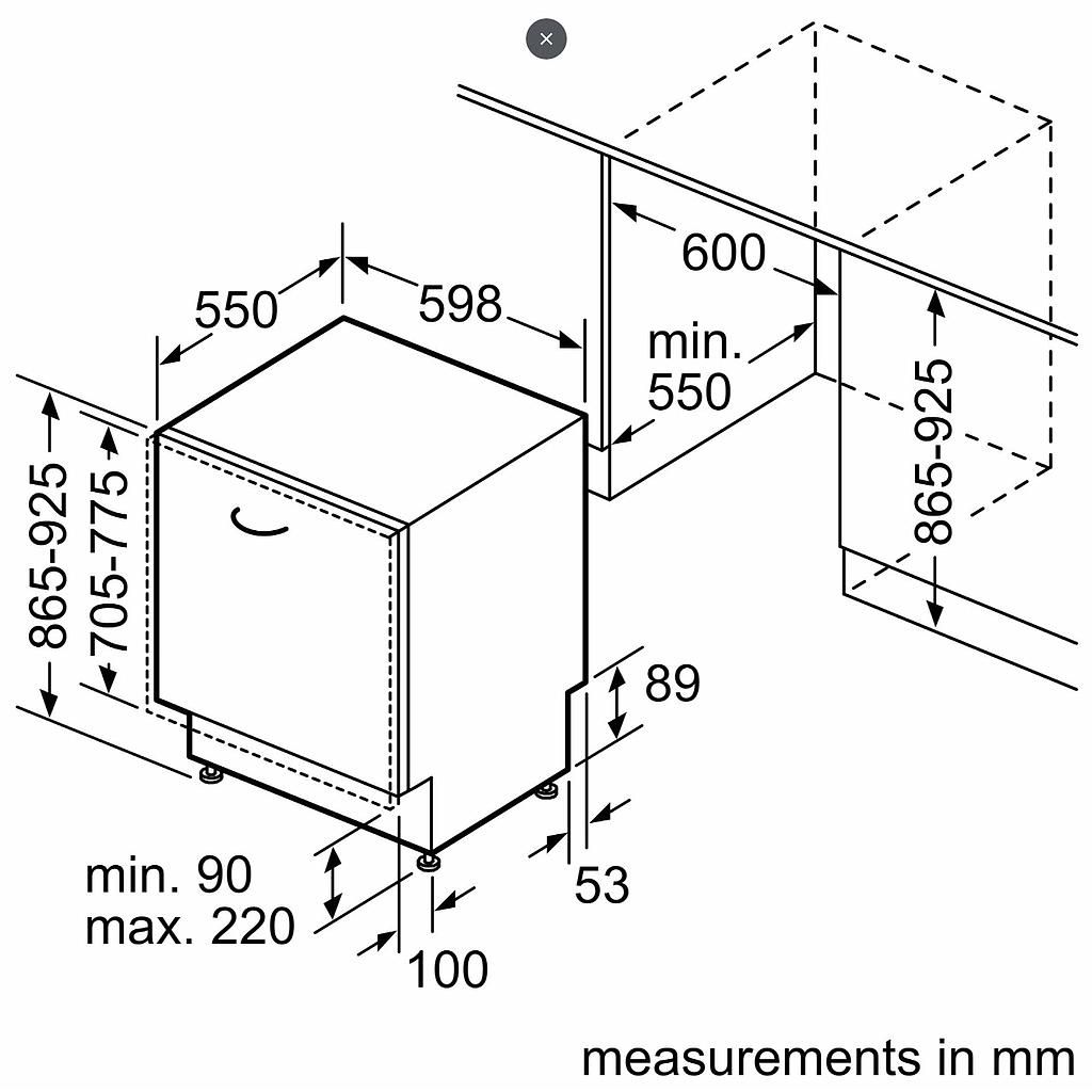 Indaplovė BOSCH SBV4HTX03E