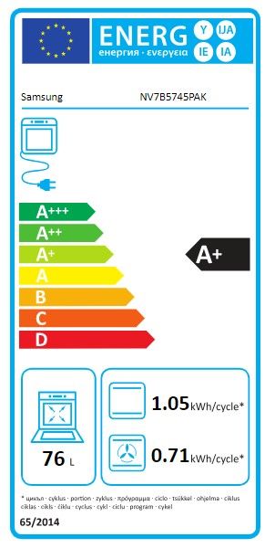 Įmontuojama dviguba orkaitė Samsung NV7B5745PAK Įmontuojama dviguba orkaitė Samsung NV7B5745PAK