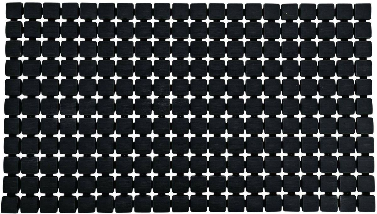 Neslystantis vonios kilimėlis Ridder Nevis, juodas, 39x68cm, 6108010