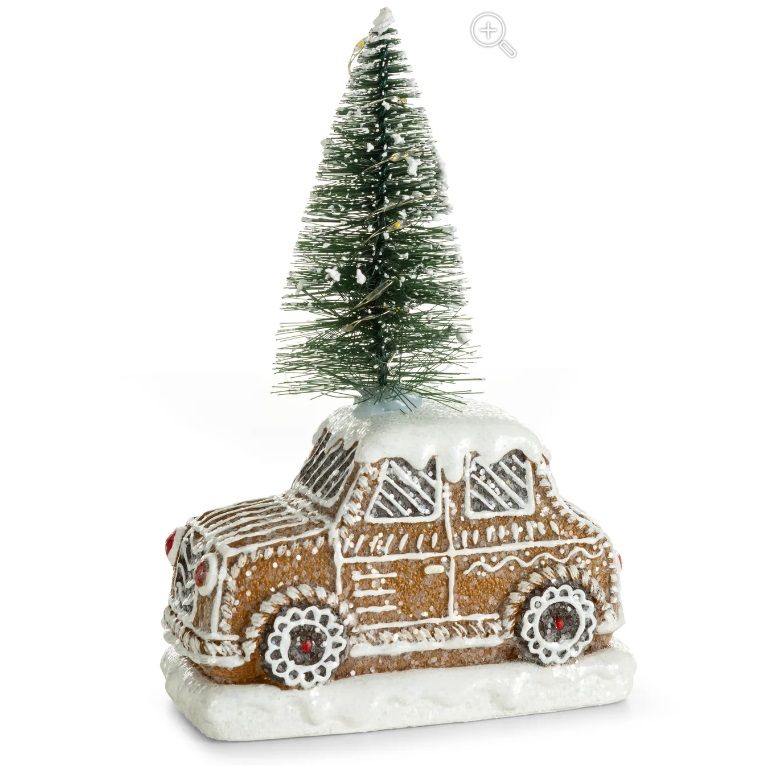 Kalėdinė dekoracija Gingerbread car, šviečiantis, 429549