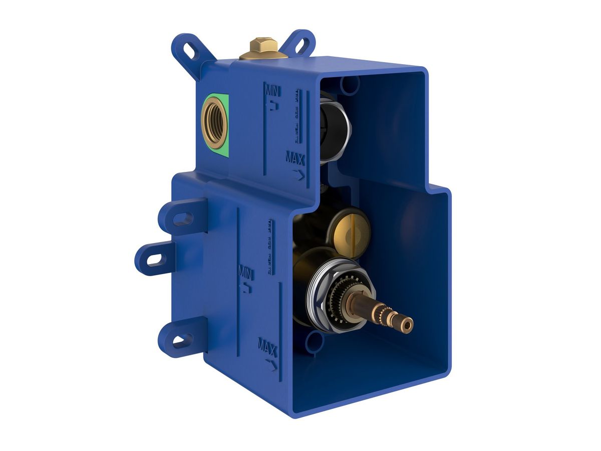 Termostatinis potinkinis maišytuvas 3 funkcijų be korpuso, Ravak ES 067.60GLB.O3.RB07C, šlifuoto aukso, X070613