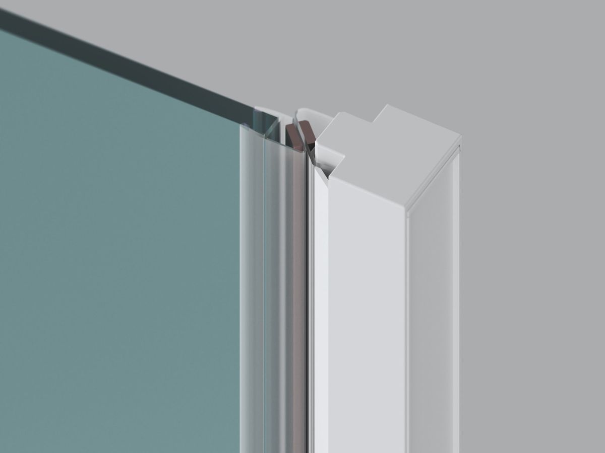 Dušo durys Ravak COSD1-80 baltas matinis+stiklas Transparent, X0VV40E00Z1