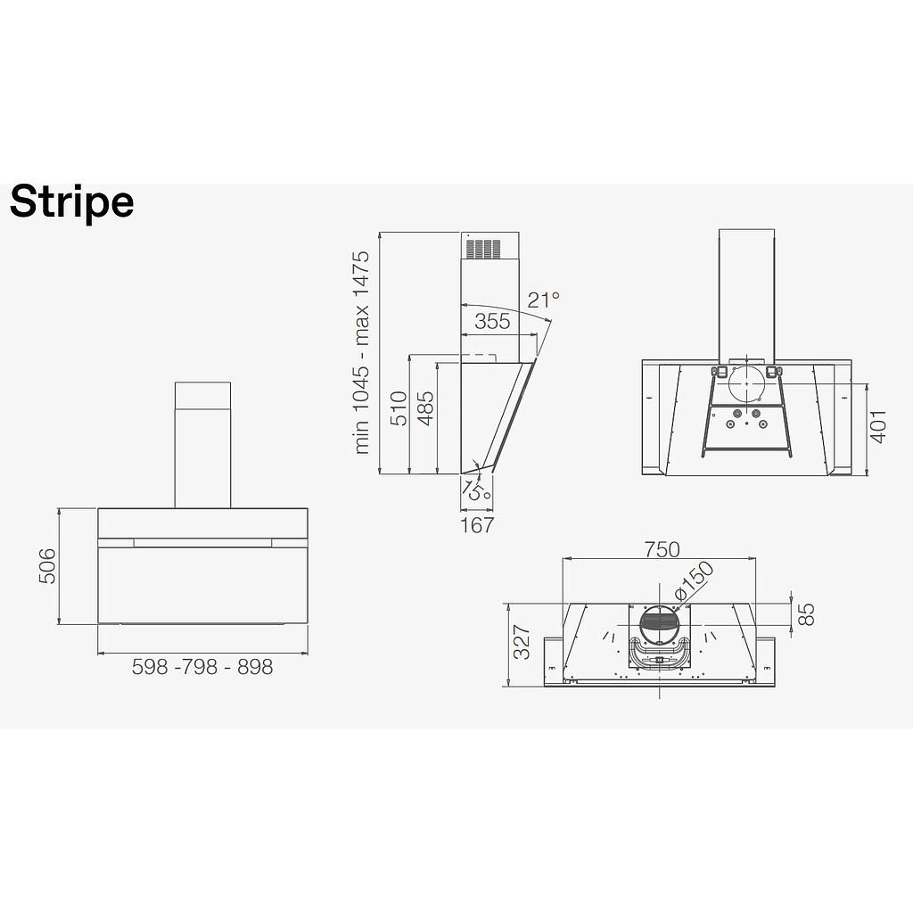 Gartraukis ELICA STRIPE @ BL/A/80 Gartraukis ELICA STRIPE @ BL/A/80