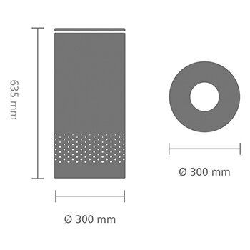 Skalbinių dėžė Brabantia 35L, balta, 104367