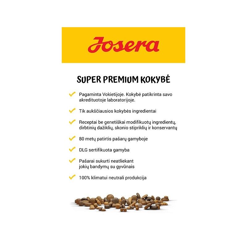 Josera Festival sausas pašaras suaugusiems šunims 0.9kg