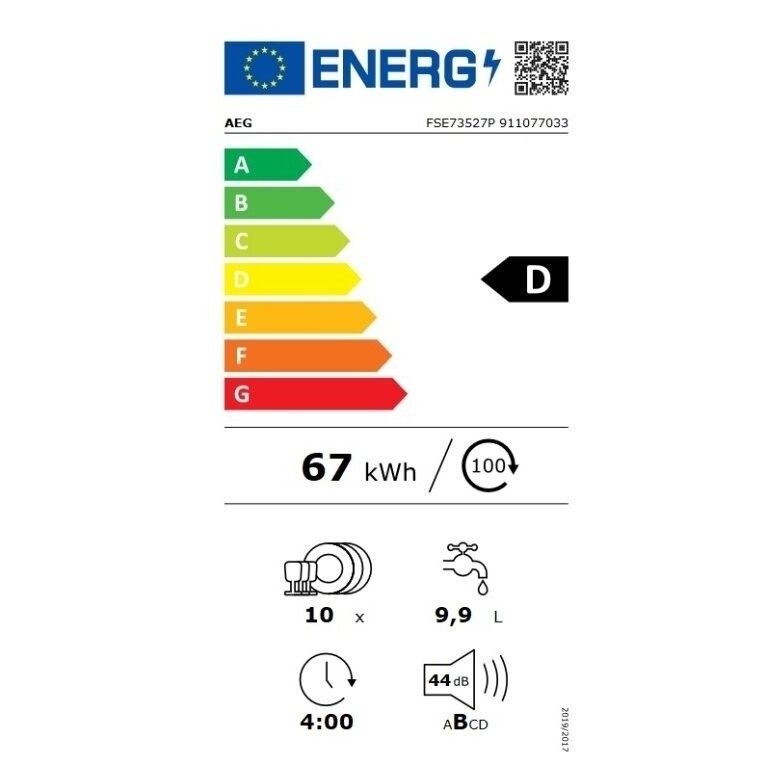 Indaplovė AEG FSE73527P Indaplovė AEG FSE73527P