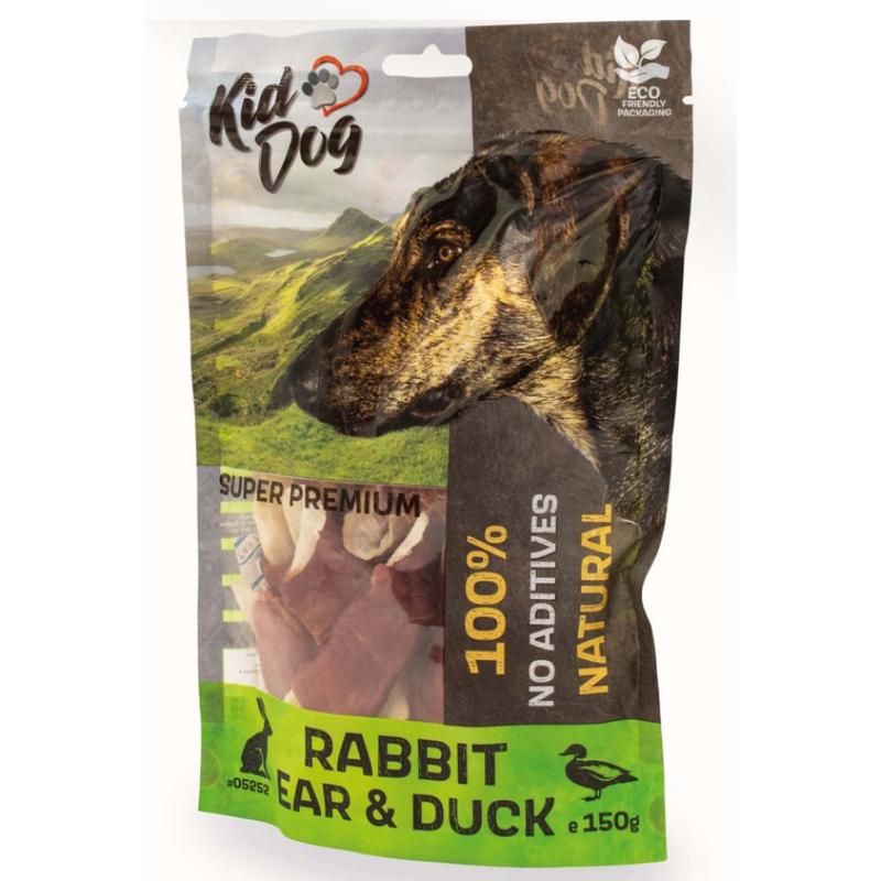 KIDDOG 100% triušio ausys apsuktos antiena 150g