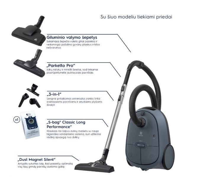 Dulkių siurblys Electrolux EB61C4DB Dulkių siurblys Electrolux EB61C4DB