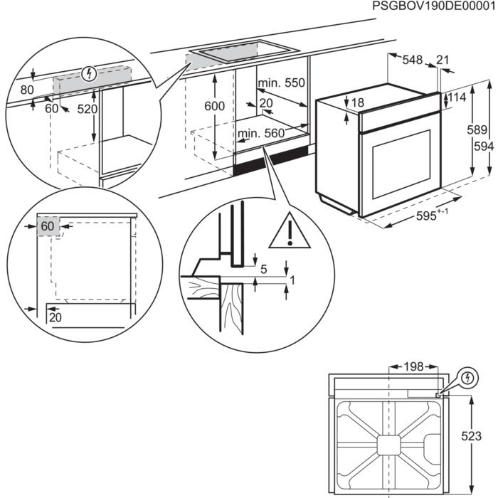Orkaitė ELECTROLUX LOD7C36Z