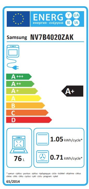 Įmontuojama orkaitė Samsung NV7B4020ZAK