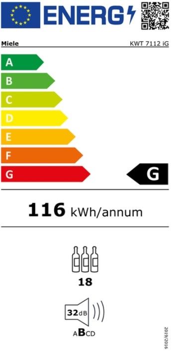 Įmontuojamas vyno šaldytuvas Miele KWT 7112 iG, 11186580 Įmontuojamas vyno šaldytuvas Miele KWT 7112 iG, 11186580