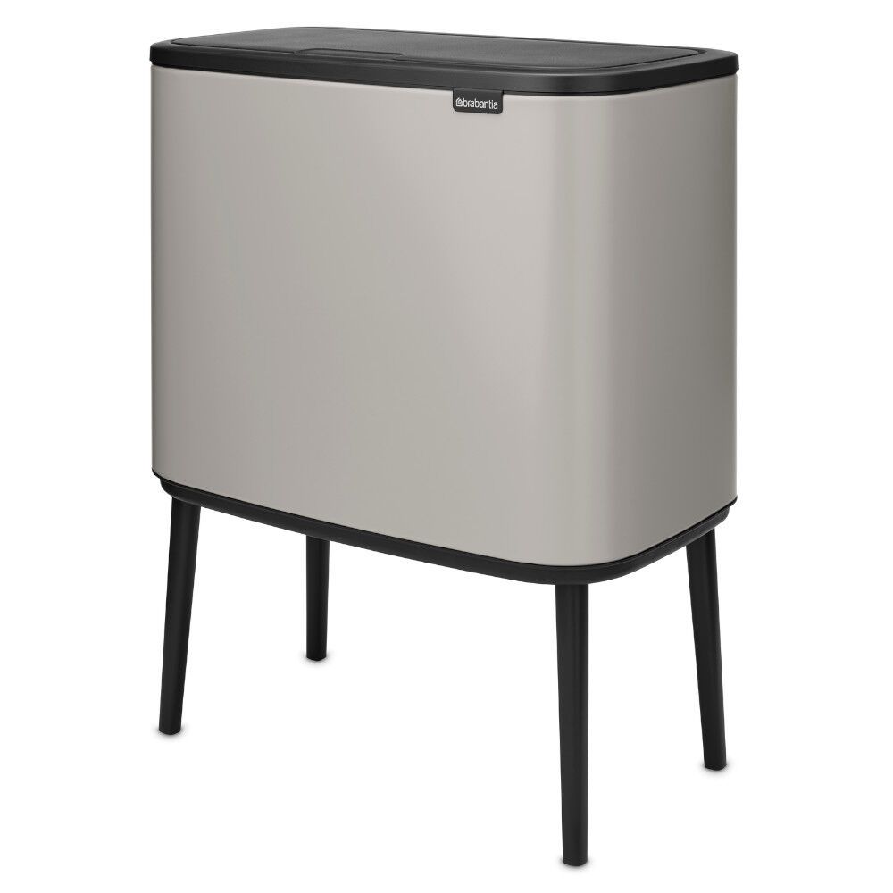 Šiukšlių dėžė Brabantia Bo Touch Bin 11 + 23 L, Soft Grey, 255007