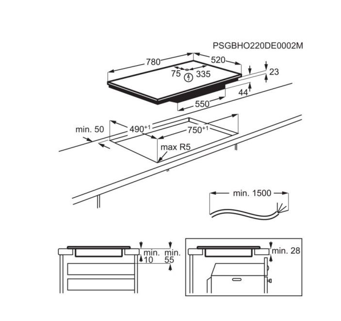 Kaitlentė ELECTROLUX EIV83443CT