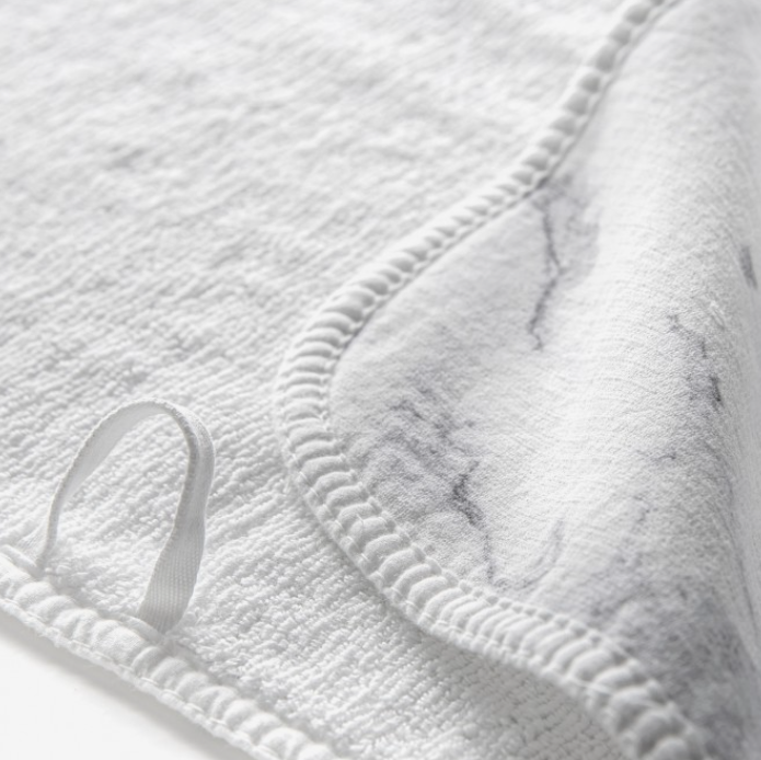 Vonios rankšluostis MABEL 70X140cm, Silver/White, 1005141010001/70