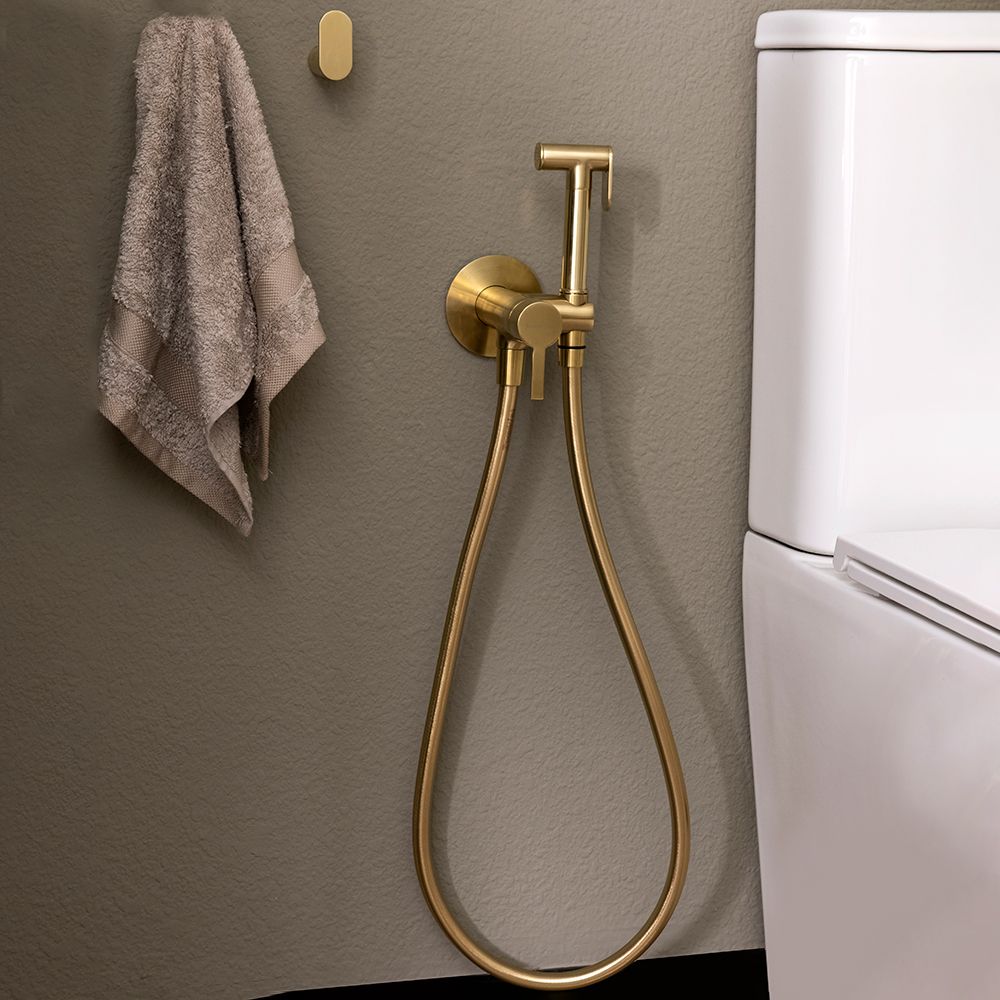 Potinkinis bidetė maišytuvas RAMON SOLER WC Magnet, šlifuotas auksas, 99F305569
