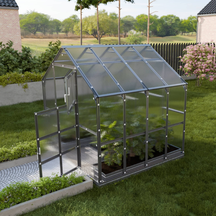 Šiltnamis KLASIKA HOUSE, 12,15 m2 , plotis 2,35 m, danga 6 mm, ilgis 5,17 m