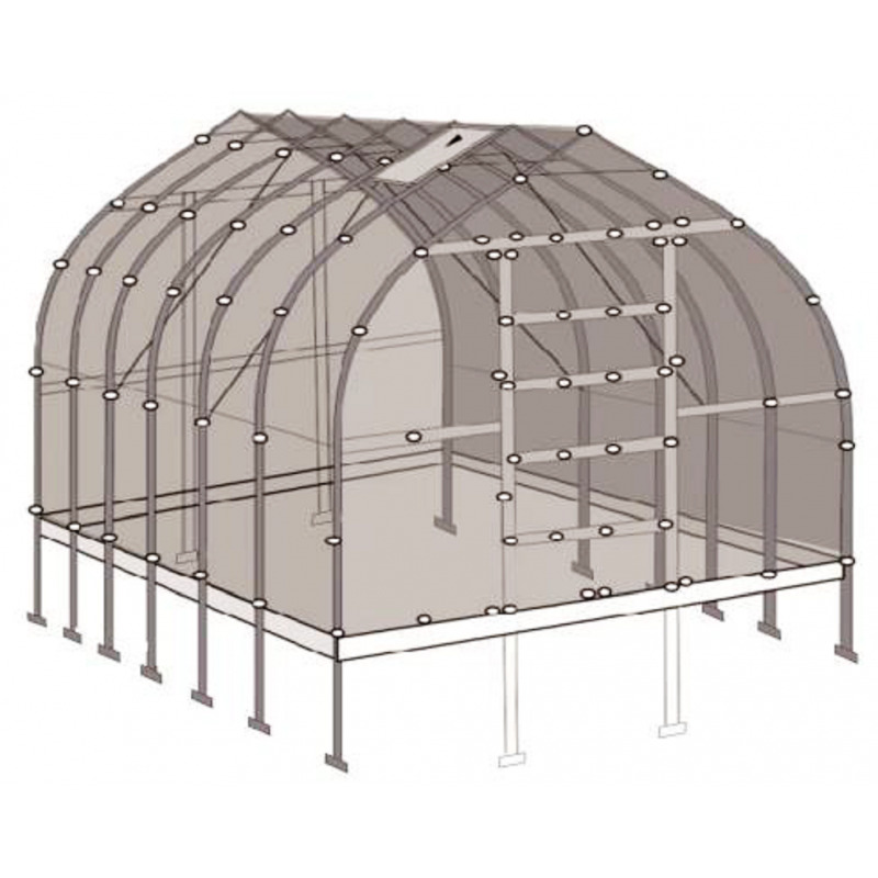 Šiltnamis 30 m2, 4 mm danga Standart KLASIKA