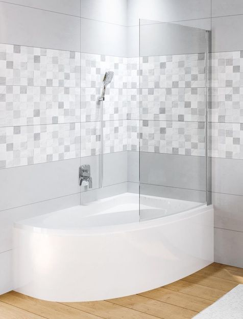 Masažinė akrilinė vonia Riho Aryl Flow 6+6+2 153,5x100,5 cm, kairė