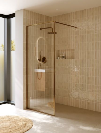 Dušo sienelė Riho Define 400 Copper Mat 90 cm