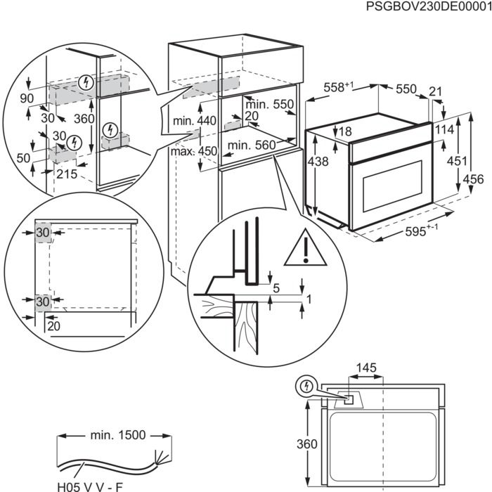 Orkaitė ELECTROLUX EVL9E2DGT3 Orkaitė ELECTROLUX EVL9E2DGT3