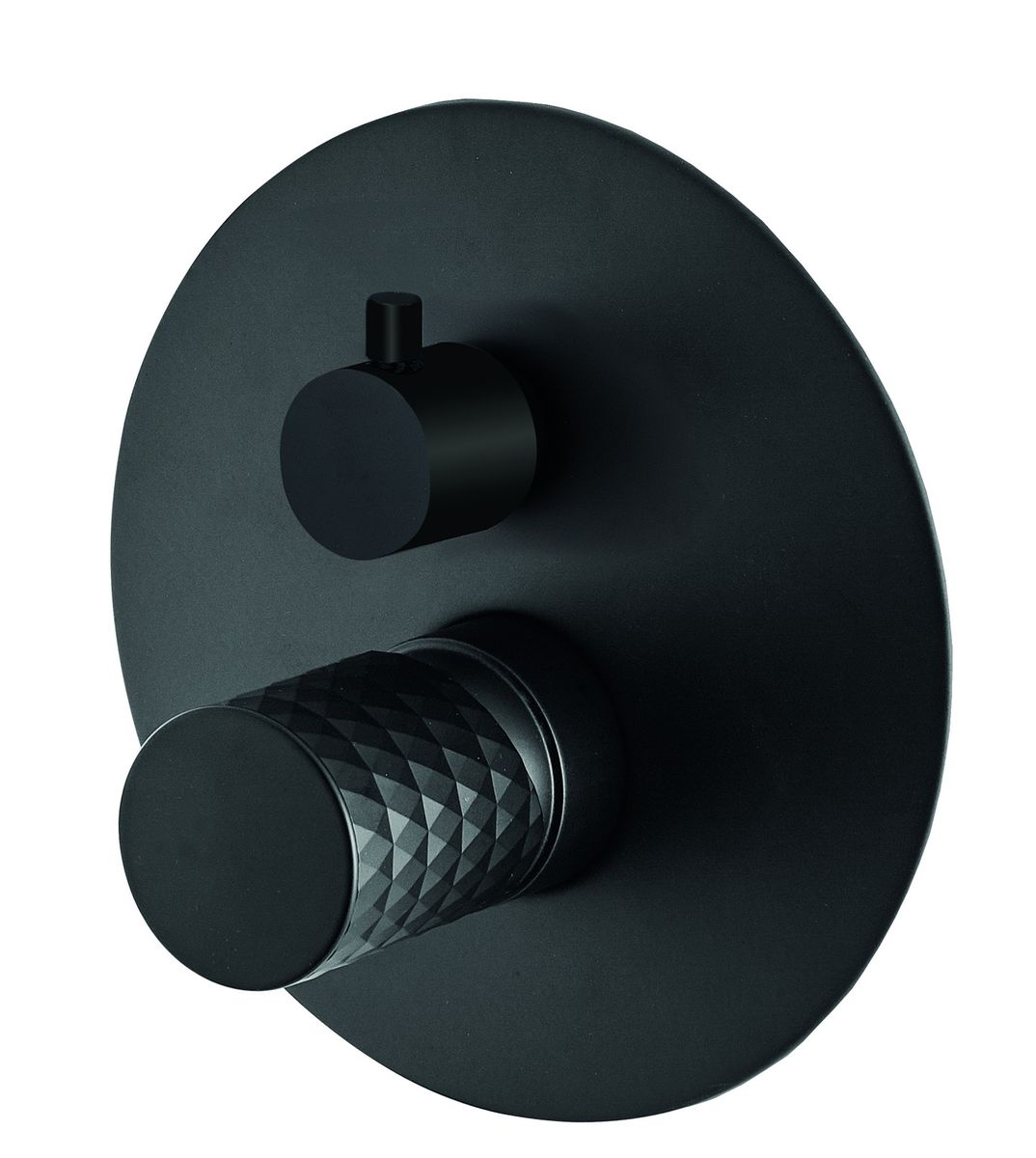 Potinkinis maišytuvas voniai/dušui Fiore Xenon CHARME juodas matinis/Black Matt rankenėlė, 441NNNN7575