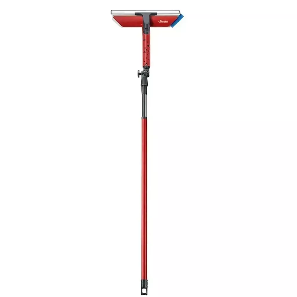 Langų valytuvas Vileda VILE00239, su teleskopiniu kotu , sulenkiamas(guma ir šluostė)30 cm, 3.5 cm, 5010121002390