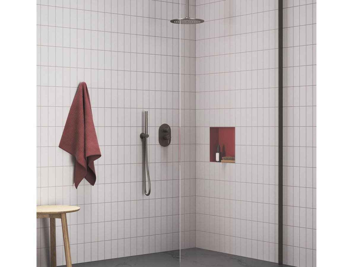 Ravak Espirit Potinkinis maišytuvas 2 funkcijų be korpuso, Graphite Brushed X070325