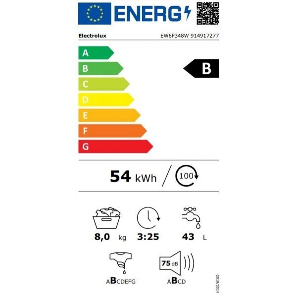 Skalbyklė ELECTROLUX EW6F348W