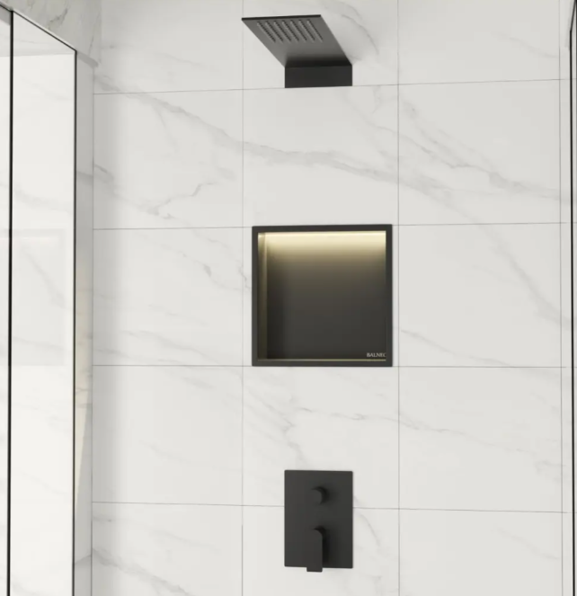 Įleidžiama sieninė lentyna Balneo Wall Box LED juodos sp., 30x30x10 cm, B0101020109-1 Įleidžiama sieninė lentyna Balneo Wall Box LED juodos sp., 30x30x10 cm, B0101020109-1