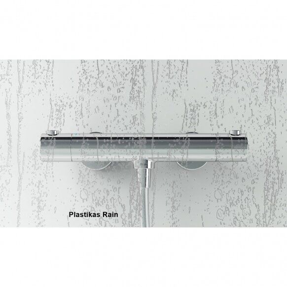 Vonios sienelė Ravak VS3 130 satinas + plastikas Rain, 795V0U0041