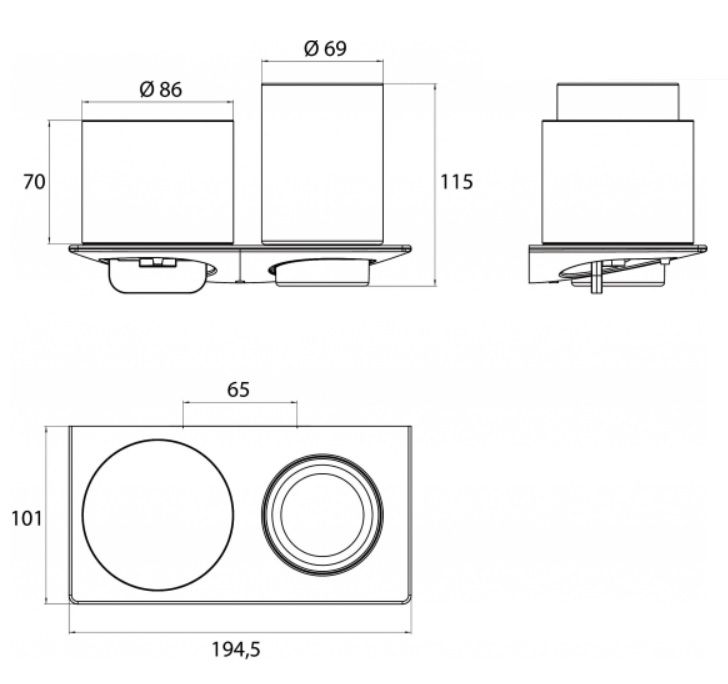 Pakabinamas skysto muilo dozatorius su stikline Emco ART chromas, 163100102