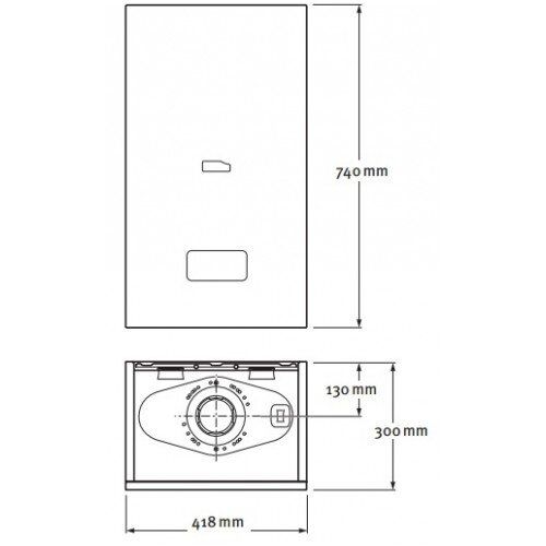 Katilas Gepard CONDENS 25/30 MKV su momentiniu vandens ruošimu, 6,3-26,5 kW