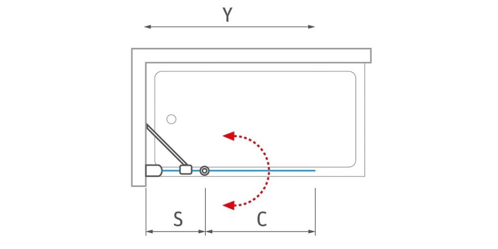 Vonios sienelė Roth CI BAF 110 cm, chromas Vonios sienelė Roth CI BAF 110 cm, chromas
