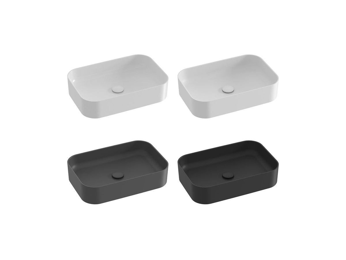 Keraminis praustuvas Ravak Ceramic Slim R 55, baltas matinis, XJX0E155004