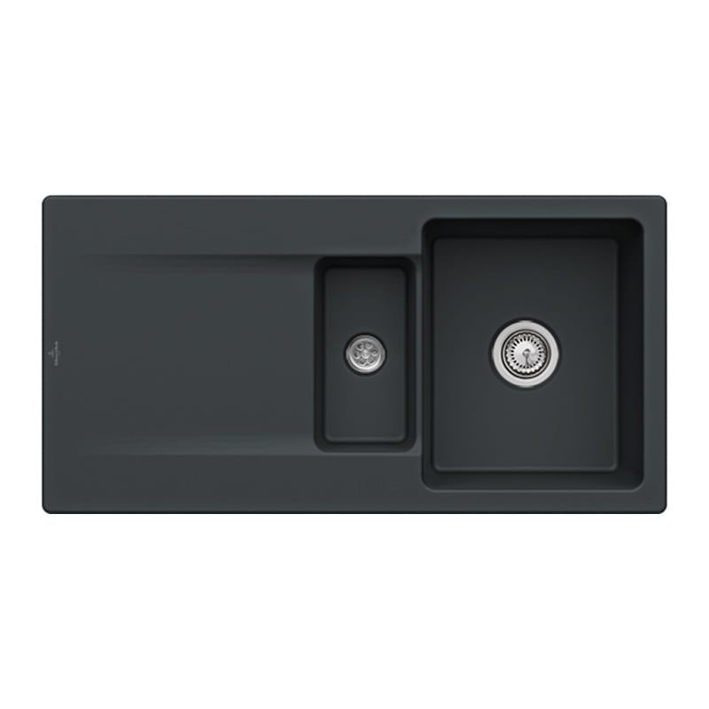 Keramikinė plautuvė Siluet 60 R 100x51, juoda 333701R7HL2 Keramikinė plautuvė Siluet 60 R 100x51, juoda 333701R7HL2