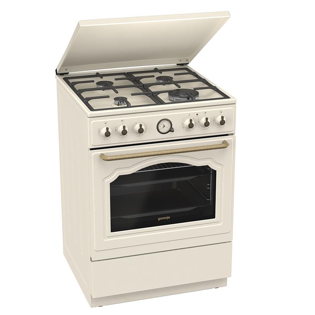 Dujinė viryklė su elektrine orkaite Gorenje GKS6C71CLI Dujinė viryklė su elektrine orkaite Gorenje GKS6C71CLI