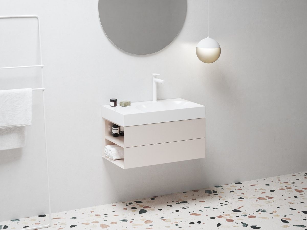 Spintelė po praustuvu Ravak SD Lite 80 K Alabaster Pink X000001878