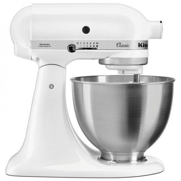 Virtuvinis kombainas KitchenAid Classic 4,3 L Balta, 5K45SSEWH