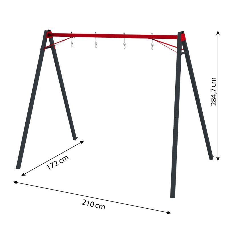 Metalinis sūpynių rėmas "Double Swing" Metalinis sūpynių rėmas "Double Swing"