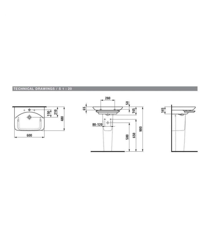 Praustuvas PALACE 60x48 cm, H8107020001041
